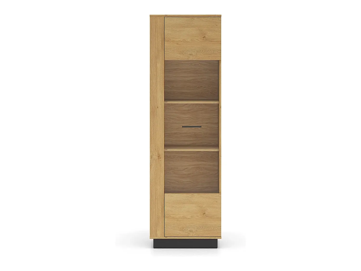 Vitrina*Petits-Meubles Vitrina de 1 porta em madeira Ysia e Preto