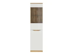 Vitrina|Petits-Meubles Vitrina de 1 porta June Branco e Madeira Natural claro