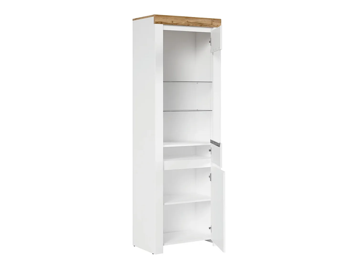 Vitrina|Petits-Meubles Vitrina de 2 portas Hella e Madeira Branco