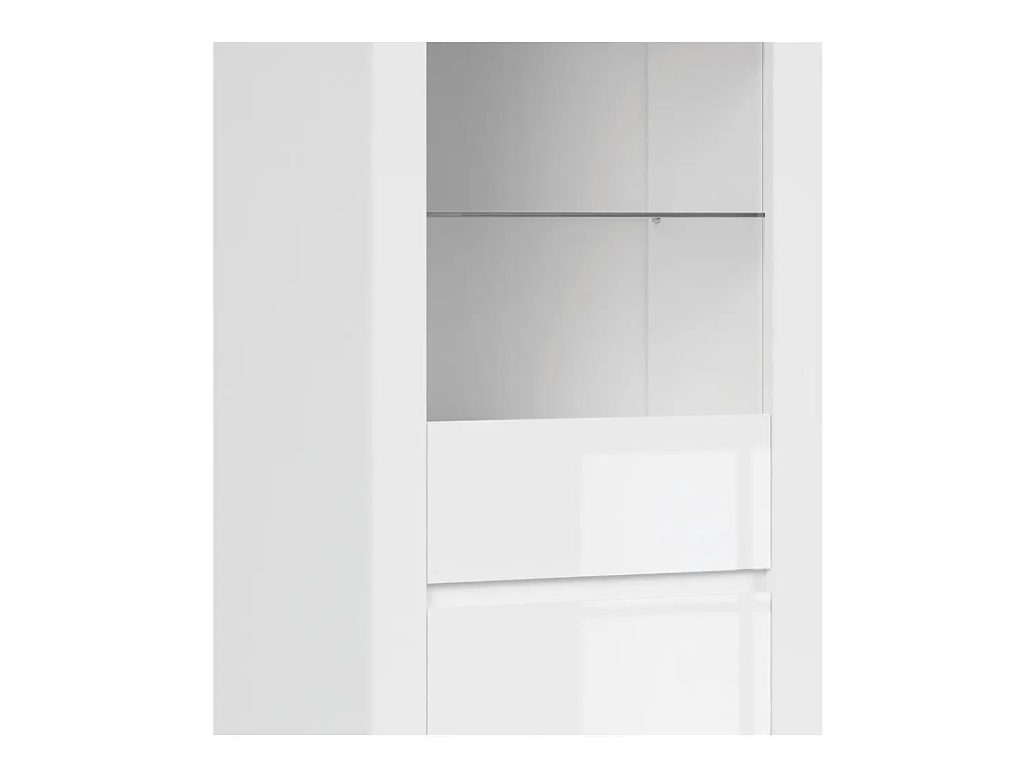 Vitrina|Petits-Meubles Vitrina de 2 portas Hella e Madeira Branco