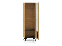 Vitrina|Petits-Meubles Vitrina de 2 portas Soah em madeira e , direita Preto