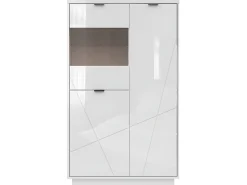 Vitrina*Petits-Meubles Vitrina de 3 portas Sven Branco