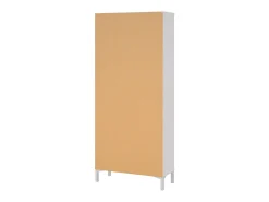Vitrina*Dmora Vitrina Dvastol, Aparador expositor, Vitrina multiusos, Aparador para sala, 89x36 h203 cm, Branco