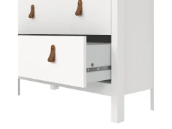 Vitrina|Dmora Vitrina Dvecch, Aparador expositor, Vitrina multiusos, Aparador sala, 78x33 h199 cm, Branco