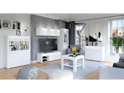 Vitrina*Petits-Meubles Vitrina LED de 2 portas Kasla White Branco