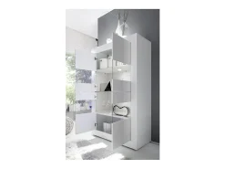 Vitrina*Vente-unique Vitrina LED design - 4 portas - lacado COMETE Branco