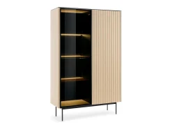 Vitrine : Carvalho Vicenza, 107 x 163 x 39 cm^ Vitrina