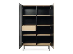 Vitrine : Carvalho Vicenza, 107 x 163 x 39 cm^ Vitrina