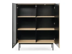 Vitrine : Carvalho Vicenza, 107 x 126 x 39 cm^ Vitrina