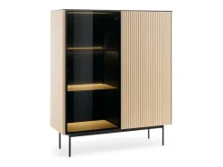 Vitrine : Carvalho Vicenza, 107 x 126 x 39 cm^ Vitrina