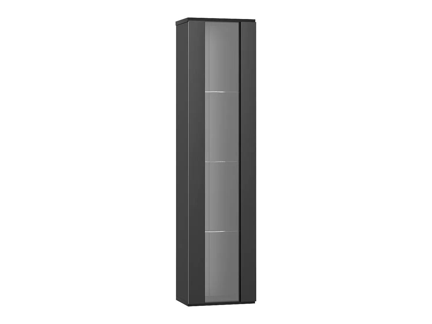 ModernLuxe Vitrine 40×29×170 cm - iluminação LED multicolor com controle remoto - divisórias de vidro -^ Vitrina