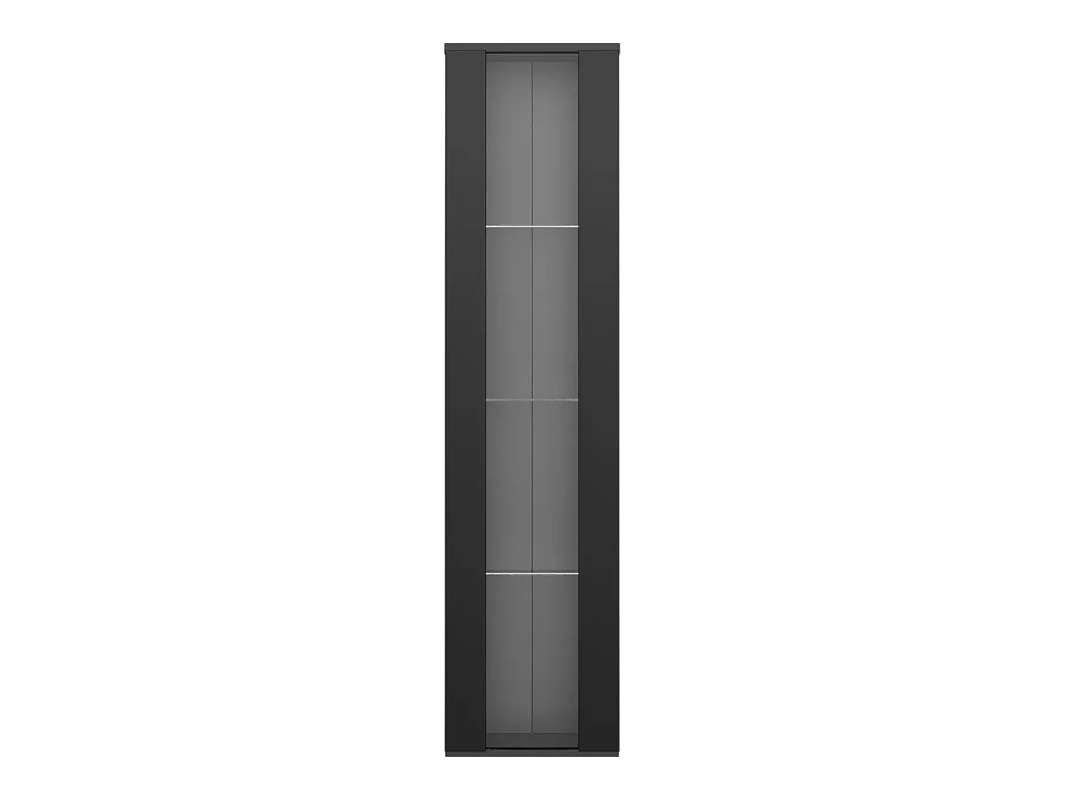 ModernLuxe Vitrine 40×29×170 cm - iluminação LED multicolor com controle remoto - divisórias de vidro -^ Vitrina