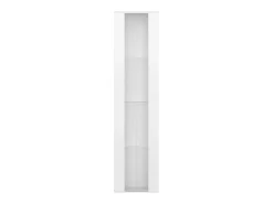 Hot ModernLuxe Vitrine 40×29×170 cm - iluminação LED multicolor com controle remoto - divisórias de vidro - Branco