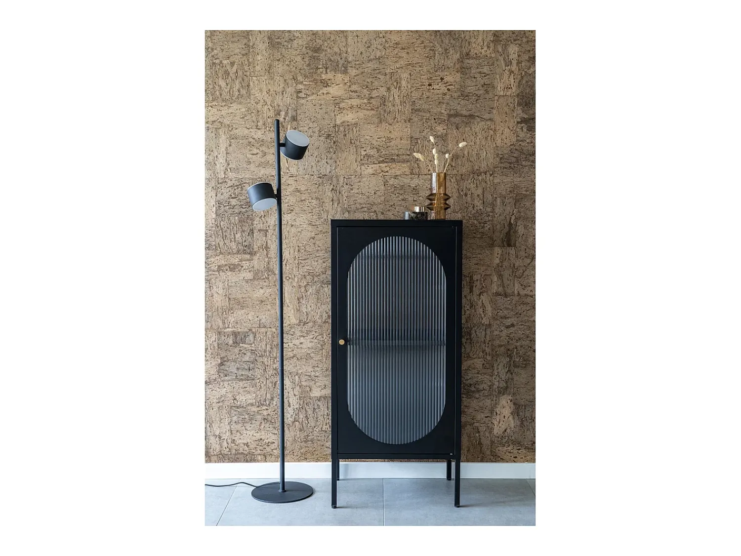 Vitrina| Vitrine Adelaide, , 35x50x110 cm, Kendra Home Preto