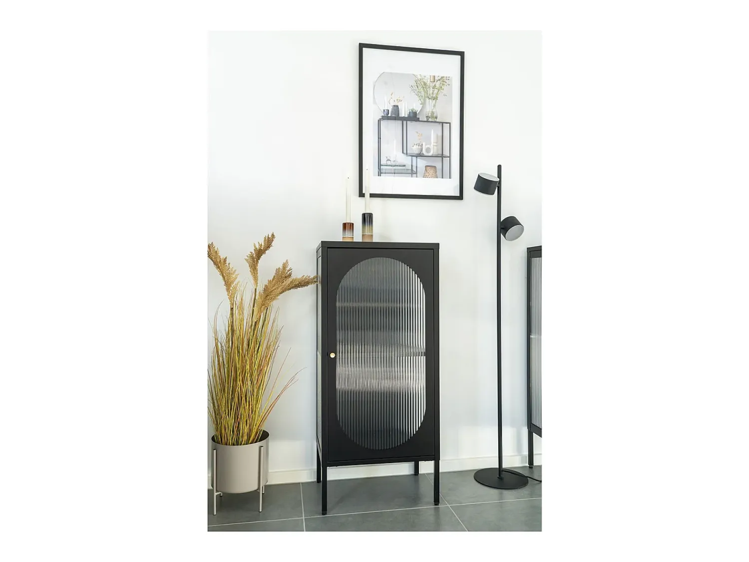 Vitrina| Vitrine Adelaide, , 35x50x110 cm, Kendra Home Preto