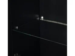 Hauss Spole Vitrine alta com 3 gavetas e 1 porta em acrílico, estrutura em MDF lacado , LED incluído - 60x35x180cm^ Vitrina