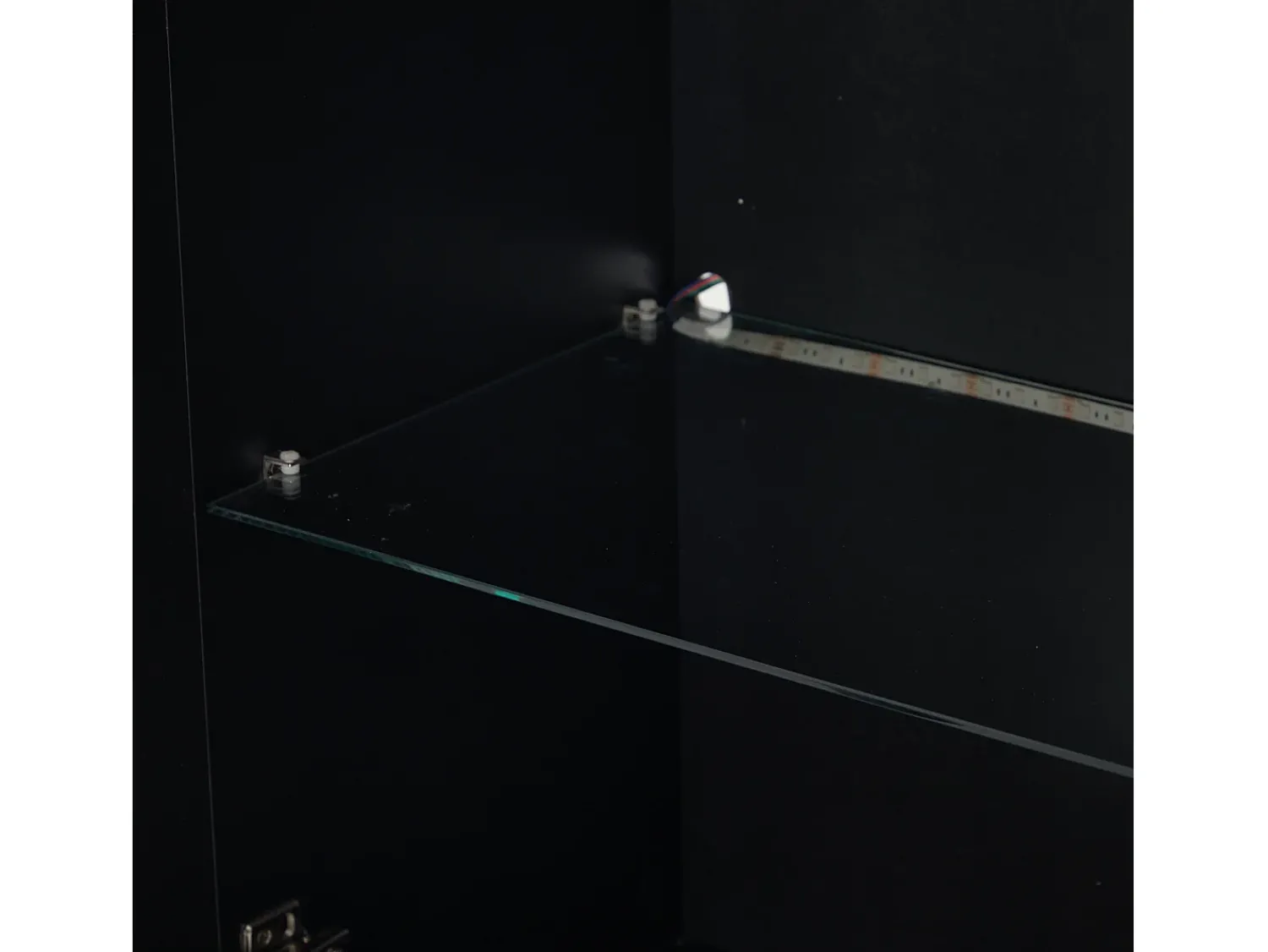 Hauss Spole Vitrine alta com 3 gavetas e 1 porta em acrílico, estrutura em MDF lacado , LED incluído - 60x35x180cm^ Vitrina