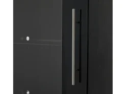Hauss Spole Vitrine alta com 3 gavetas e 1 porta em acrílico, estrutura em MDF lacado , LED incluído - 60x35x180cm^ Vitrina