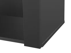 Discount Hauss Spole Vitrine alta com 3 prateleiras de vidro, corpo em MDF lacado , LED incluído - 55x38x166cm Preto