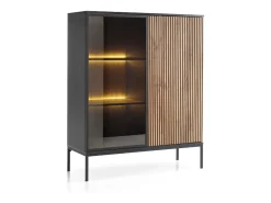 Vitrine AMBIHOME ANNA 02 - Carvalho Wotan, C104xA126xP39cm^ Vitrina