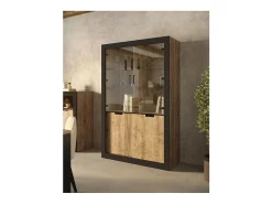 Vitrina| Vitrine AMBIHOME DAVOR - Carvalho/, C120xA187xP45cm Preto