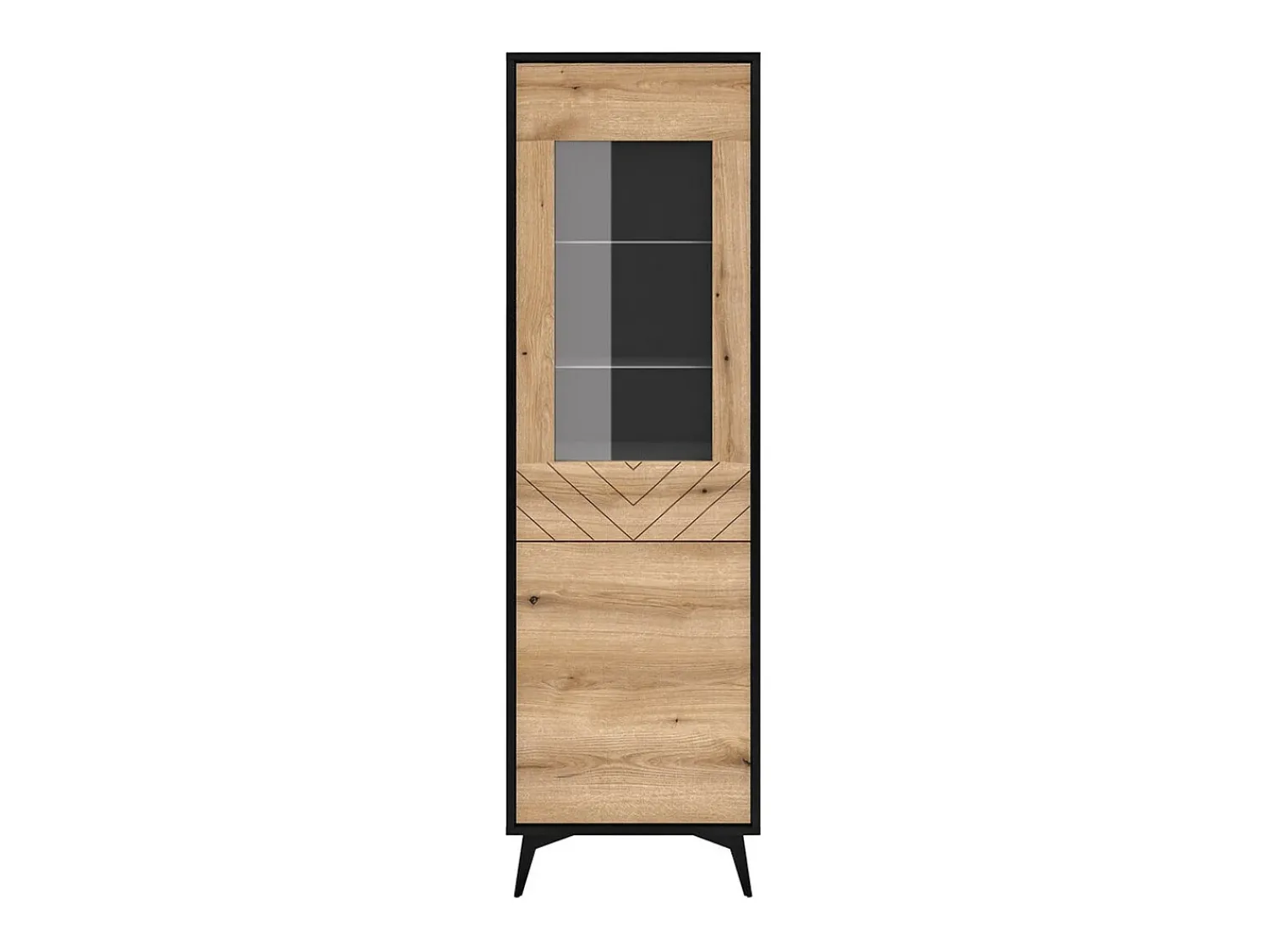 Vitrine AMBIHOME JESS - /Carvalho, C54xP39xA178cm^ Vitrina