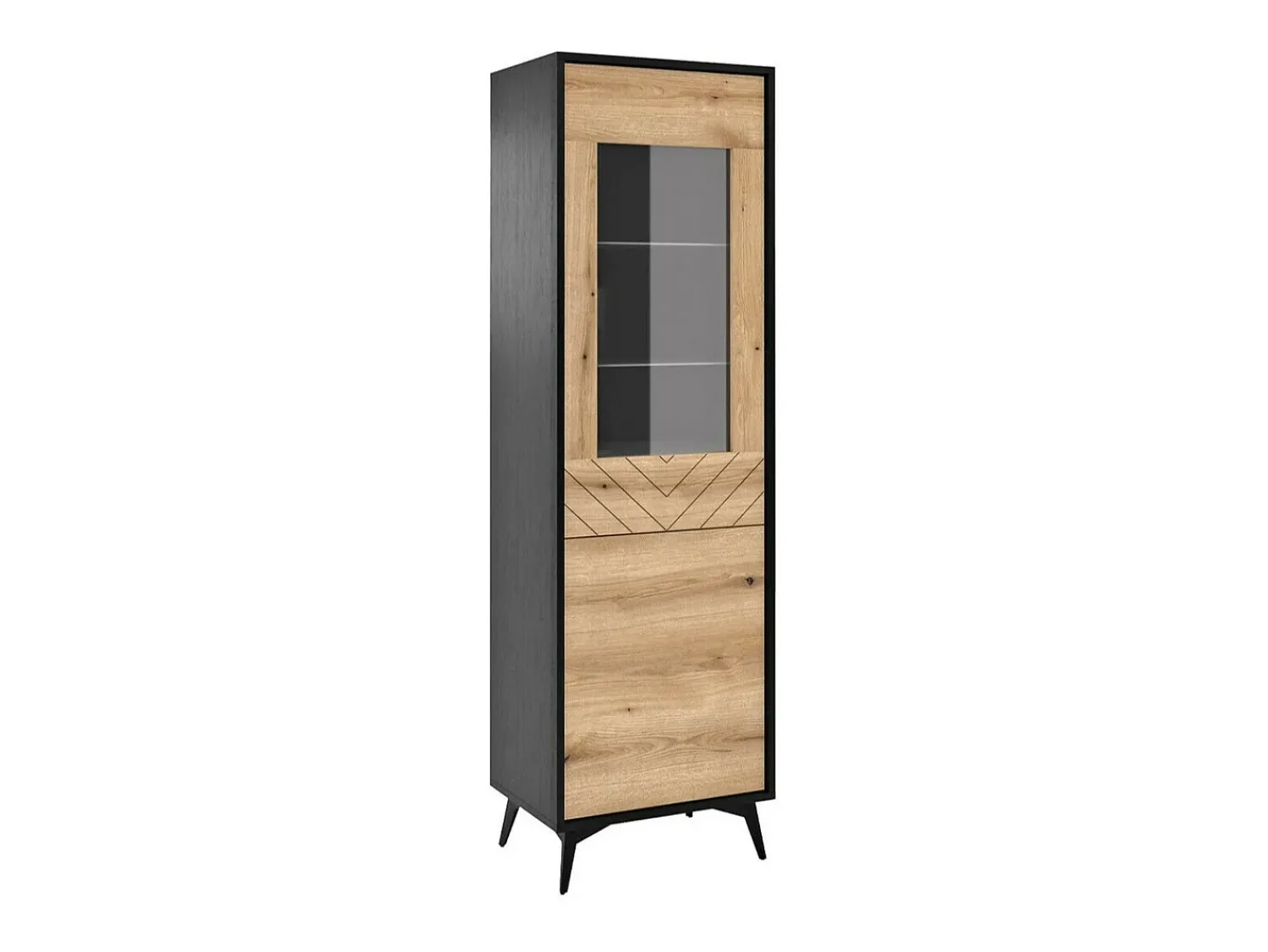 Vitrine AMBIHOME JESS - /Carvalho, C54xP39xA178cm^ Vitrina