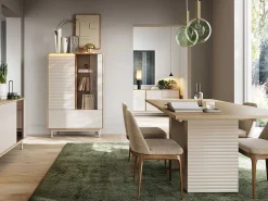 Outlet Vitrine AMBIHOME LILLA - Caxemira, C100xA152xP40cm Bege