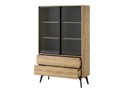 Vitrine AMBIHOME SIDEWAY - /Carvalho, C100xA165xP39cm^ Vitrina