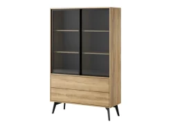 Vitrine AMBIHOME SIDEWAY - /Carvalho, C100xA165xP39cm^ Vitrina