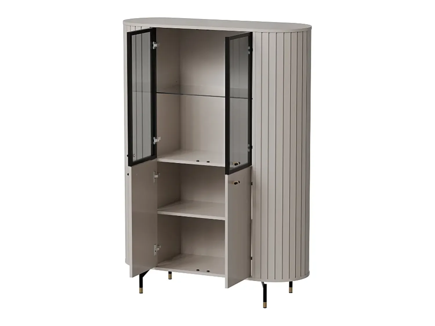 Vitrine AMBIHOME ZANE 01 - Caxemira, C112xP40xA155cm^ Vitrina