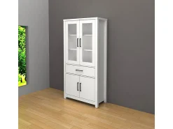 Móvel De Tv|Saldosystocks Vitrine Armario 4 Portas DN, 180x90cm Branco