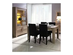 Meublorama Vitrine, armário para pratos, aparador FARRA com 4 portas. Móvel contemporâneo ideal para sua sala de estar ou sala de jantar.^ Vitrina