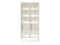 Vitrina* Vitrine, caxemira, 91,5 x 194,6 x 39,3 cm Bege