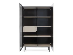 Vitrina| Vitrine, Caxemira, 107 x 163 x 39 cm Bege