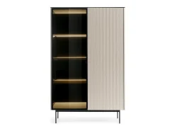 Vitrina| Vitrine, Caxemira, 107 x 163 x 39 cm Bege