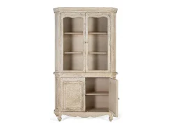 Outlet Giner y colomer Vitrine com 4 portas pré-fabricadas no piso principal, em madeira de mangue. Bege