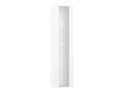 Hauss Spole Vitrine com porta em acrílico e iluminação LED - prateleiras em vidro - 40 x 29 x 170 cm^ Vitrina