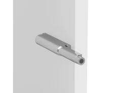 Hauss Spole Vitrine com porta em acrílico e iluminação LED - prateleiras em vidro - 40 x 29 x 170 cm^ Vitrina