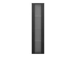 Hauss Spole Vitrine com porta em acrílico e iluminação LED - prateleiras em vidro - 40 x 29 x 170 cm^ Vitrina