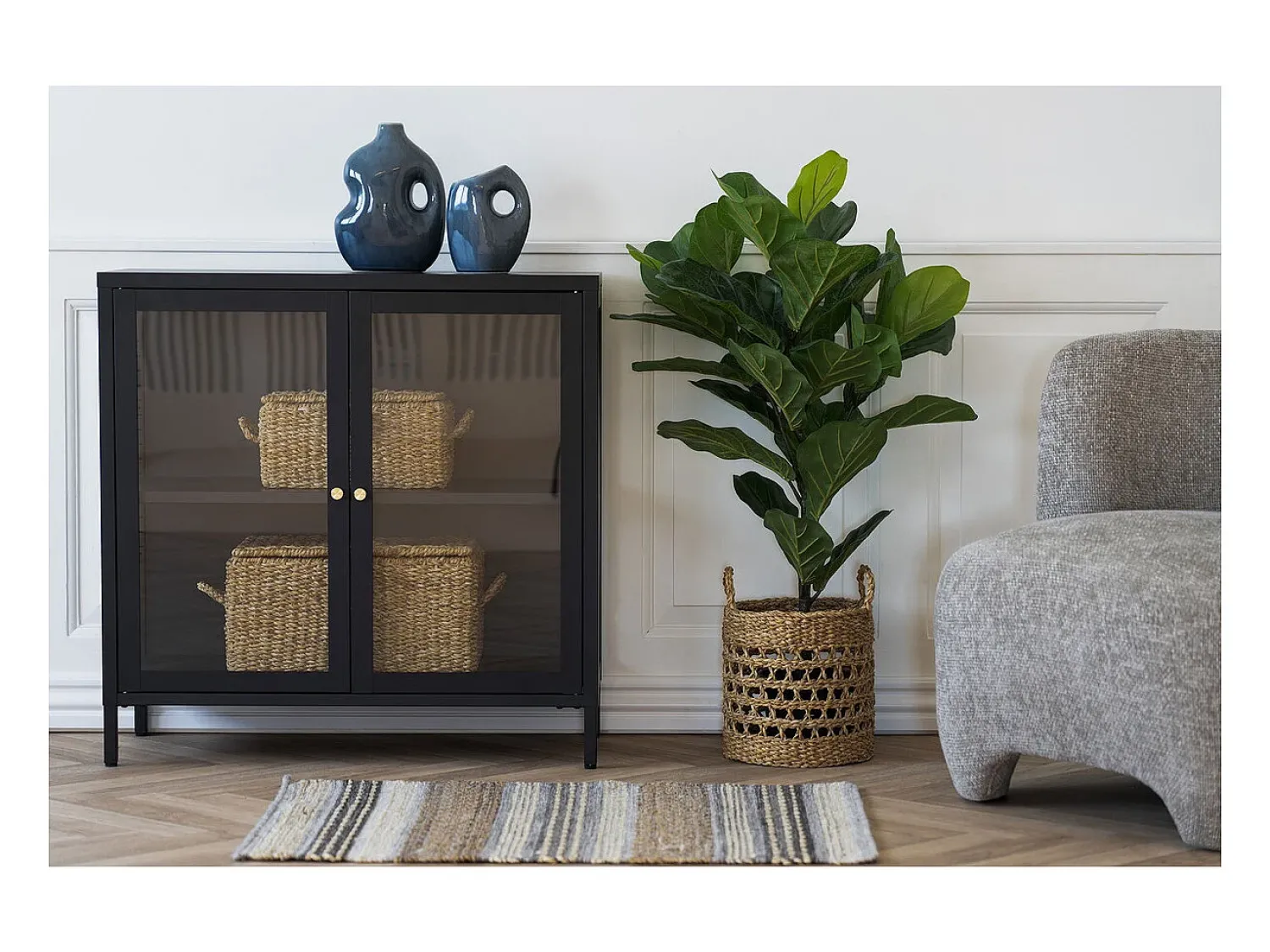 Vitrine Dalby, , 35x80x80 cm, Kendra Home^ Vitrina