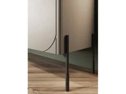 Vitrina| Vitrine de 2 portas com pé de metal caxemira 104x200 cm Bege