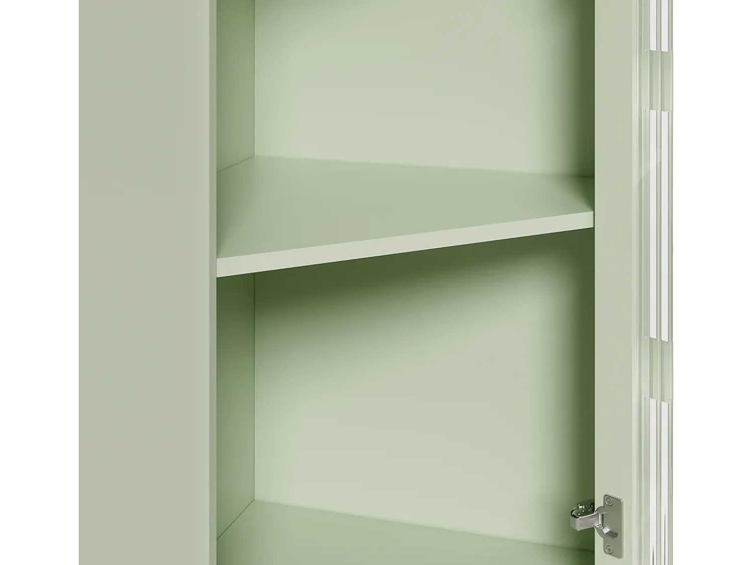 Hauss Spole Vitrine de canto com iluminação LED e 2 portas de vidro - Madeira MDF^ Vitrina