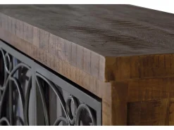 Vitrina|Giner y colomer Vitrine de madeira marrom manguezal velha Multicor