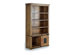 Biblioteca*Giner y colomer Vitrine de madeira natural Castanho