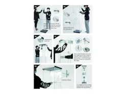 Vitrine de vidro 164 cm – 4 prateleiras, 1 porta com fechadura, Móvel de arrumação moderno,^ Vitrina