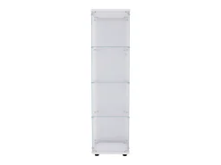 Vitrine de vidro com 4 prateleiras e 1 porta, 164x42,5x36,5 cm, armário de coleção, , transparente^ Vitrina