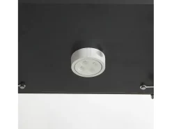 Clearance Vitrine de vidro com 2 prateleiras, vitrine de vidro com luzes LED e portas, 86x40x36 cm, preta Preto
