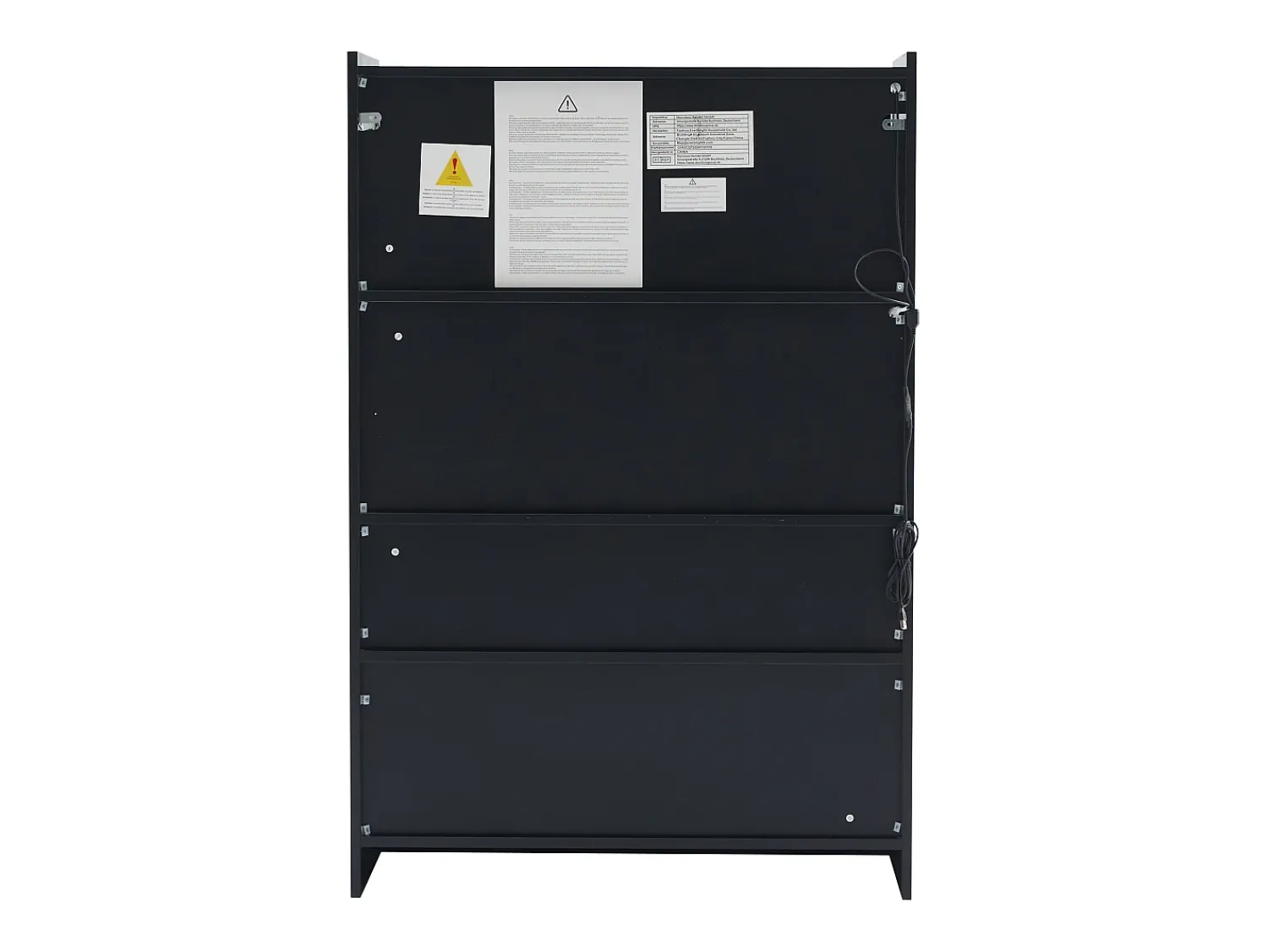 Vitrina* Vitrine de vidro com iluminação LED - Design pop-up - Vitrine para coleções - 35 x 80 x 120 cm, Preta Preto