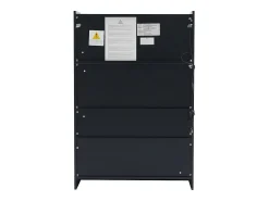 Vitrina| Vitrine de vidro com iluminação LED - Design pop-up - Vitrine para coleções - 35 x 80 x 120 cm, Preta Preto